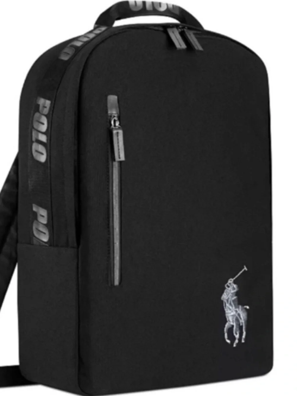 Polo by Ralph Lauren Black Backpack with White Logo